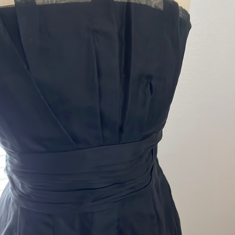 White House Black Market strapless black dress